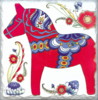 Red Dalahorse Deluxe Tile - More Details